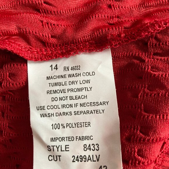 Southern Lady Red Cardigan Extra Large XL - Picture 5 of 6